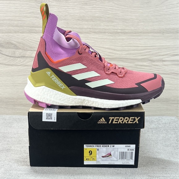 adidas Shoes - Adidas Terrex Free Hiker 2 GZ0685 Pink Trail Hiking Sneaker Shoes Womens Size 9